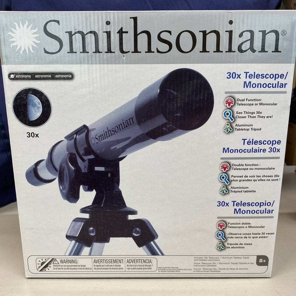 Smithsonian Stem 30x Telescope / Monocular